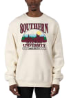 Main image for Uscape Southern Illinois Salukis Mens White Stars Heavyweight Long Sleeve Crew Sweatshirt