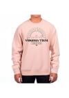 Main image for Uscape Virginia Tech Hokies Mens Pink Heavyweight Long Sleeve Crew Sweatshirt