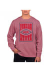 Main image for Uscape Fresno State Bulldogs Mens Maroon Pigment Dyed Poster Long Sleeve Crew Sweatshirt