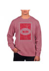 Main image for Uscape Houston Cougars Mens Maroon Pigment Dyed Long Sleeve Crew Sweatshirt