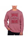 Main image for Uscape Indiana Hoosiers Mens Maroon Pigment Dyed Long Sleeve Crew Sweatshirt