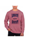 Main image for Uscape Liberty Flames Mens Maroon Pigment Dyed Long Sleeve Crew Sweatshirt