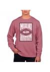 Main image for Uscape Miami RedHawks Mens Maroon Pigment Dyed Long Sleeve Crew Sweatshirt