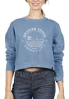 Main image for Uscape BYU Cougars Womens Blue Pigment Dyed Crop Crew Sweatshirt