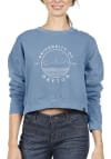 Main image for Uscape Dayton Flyers Womens Blue Pigment Dyed Crop Crew Sweatshirt