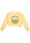 Main image for Uscape GA Tech Yellow Jackets Womens Yellow Pigment Dyed Crop Crew Sweatshirt