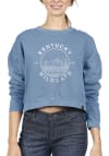 Main image for Uscape Kentucky Wildcats Womens Blue Pigment Dyed Crop Crew Sweatshirt