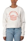 Main image for Uscape Miami Hurricanes Womens Ivory Pigment Dyed Crop Crew Sweatshirt