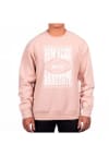 Main image for Uscape NYU Violets Mens Pink Heavyweight Long Sleeve Crew Sweatshirt