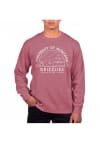 Main image for Uscape Montana Grizzlies Mens Maroon Pigment Dyed Voyager Long Sleeve Crew Sweatshirt