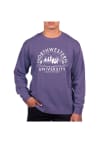 Main image for Uscape Northwestern Wildcats Mens Purple Pigment Dyed Long Sleeve Crew Sweatshirt