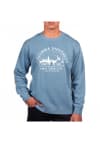 Main image for Uscape Columbia College Cougars Mens Blue Pigment Dyed Voyager Long Sleeve Crew Sweatshirt