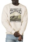 Main image for Uscape Colorado Buffaloes Mens White Premium Heavyweight Long Sleeve Crew Sweatshirt
