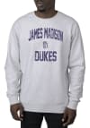 Main image for Uscape James Madison Dukes Mens Grey Premium Heavyweight Vintage Long Sleeve Crew Sweatshirt