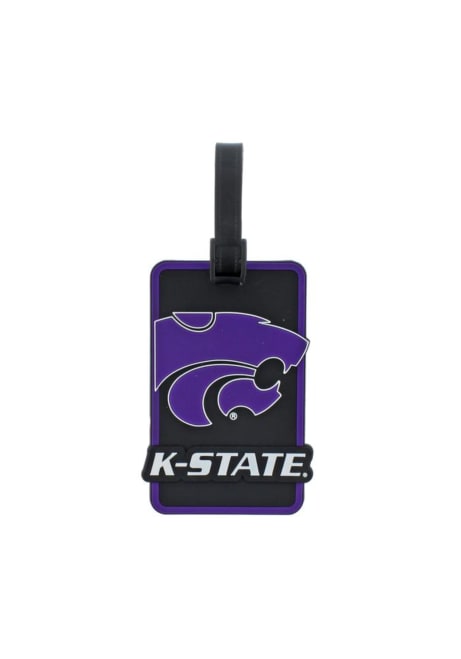 K-State Wildcats Aminco Rubber Luggage Tag - Purple
