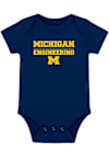 Main image for Baby Navy Blue Michigan Wolverines School of Engineering Short Sleeve One Piece