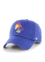 Kansas Jayhawks 47 1923 Clean Up Adjustable Hat - Blue