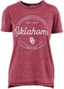 Oklahoma Sooners Womens Ella Seal T-Shirt - Crimson