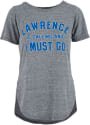 Kansas Jayhawks Womens Is Calling Knobi T-Shirt - Grey