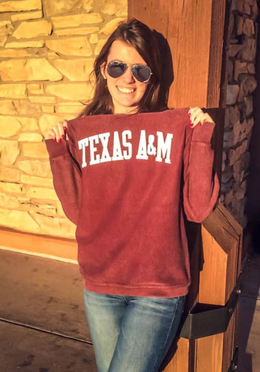 Women's Texas A&M Aggies Comfy Cord Pullover Sweatshirt