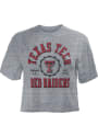 Texas Tech Red Raiders Womens Bishop Crop Crew Neck T-Shirt - Grey