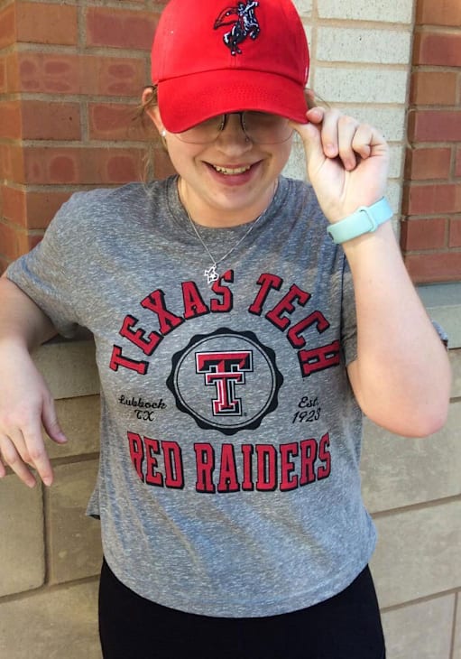 Pressbox Texas Tech Red Raiders Womens HEATHERGREY Bishop Crop