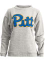Pitt Panthers Womens Julie Crew Sweatshirt - Oatmeal