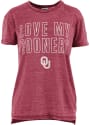 Oklahoma Sooners Womens Vintage T-Shirt - Crimson