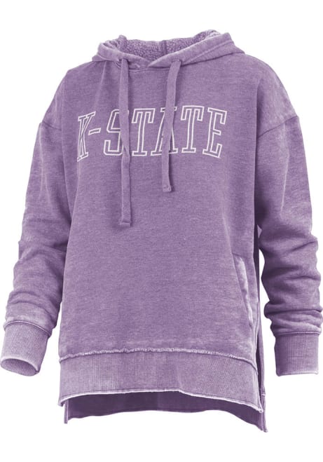 Womens K-State Wildcats Purple Pressbox Marni Hooded Sweatshirt