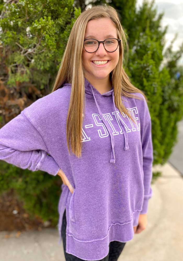 Healthknit / 80s/PURPLE RAIN/プリントスウェット/S/コットン/PUP Pressbox Womens PURPLE K-State Wildcats Marni Hoodie - 22641652