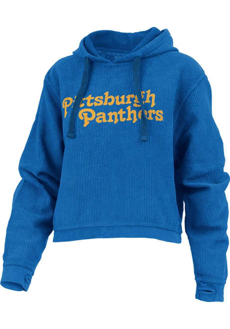 Womens Pitt Panthers Blue Pressbox California Dreaming Hooded Sweatshirt