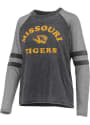 Missouri Tigers Womens Piper Raglan T-Shirt - Black