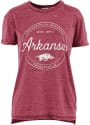 Arkansas Razorbacks Womens Ella Seal T-Shirt - Crimson