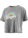 Baylor Bears Womens Sunrise Script T-Shirt - Grey