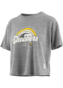 Wichita State Shockers Womens Sunrise Script T-Shirt - Grey