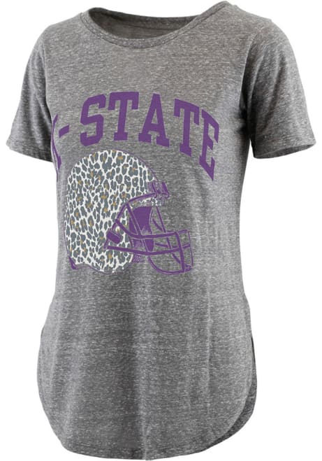 K-State Wildcats Grey Pressbox Roseville Short Sleeve T-Shirt