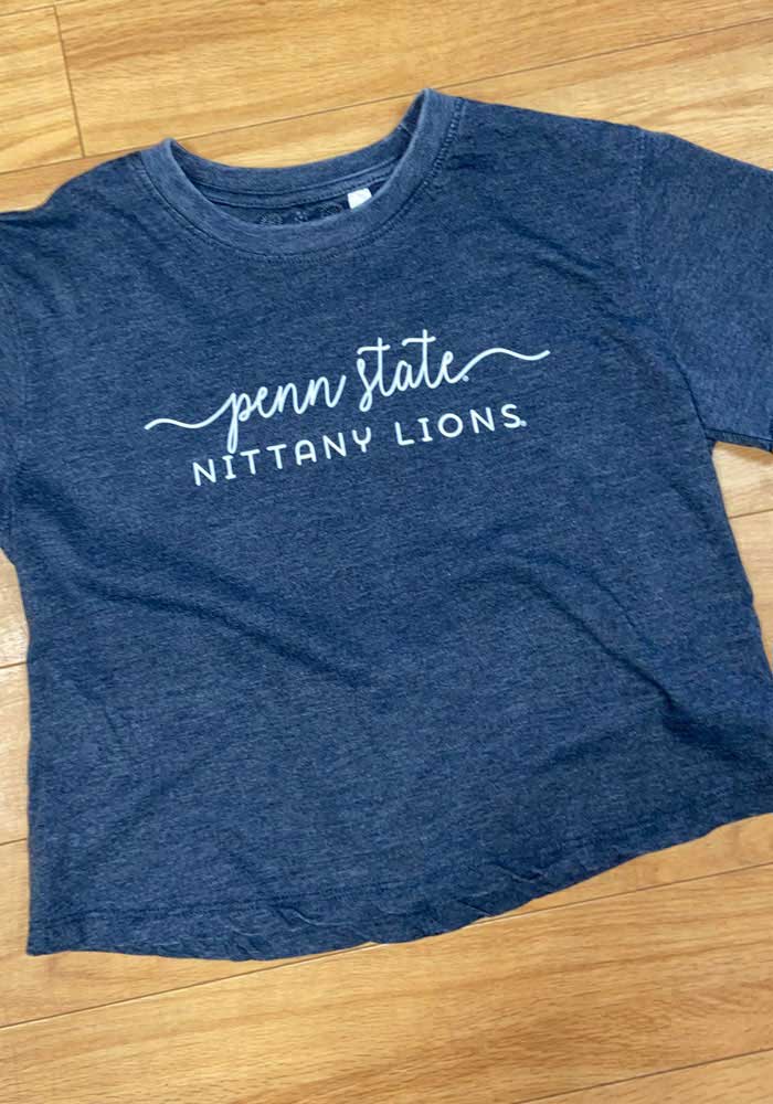 Pressbox NAVY Penn State Nittany Lions Vintage Crop Short
