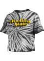Wichita State Shockers Womens Tie Dye Campus Crop T-Shirt - Black