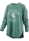 Main image for Womens Michigan State Spartans Green Pressbox Vintage Poncho Crew Sweatshirt