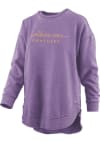 Main image for Pressbox Northern Iowa Panthers Womens Purple Vintage Burnout Crew Sweatshirt