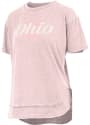 Ohio Womens T-Shirt - Pink