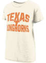 Texas Longhorns Womens Burnout Maxine T-Shirt - Ivory