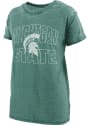 Michigan State Spartans Womens Burnout Maxine T-Shirt - Green