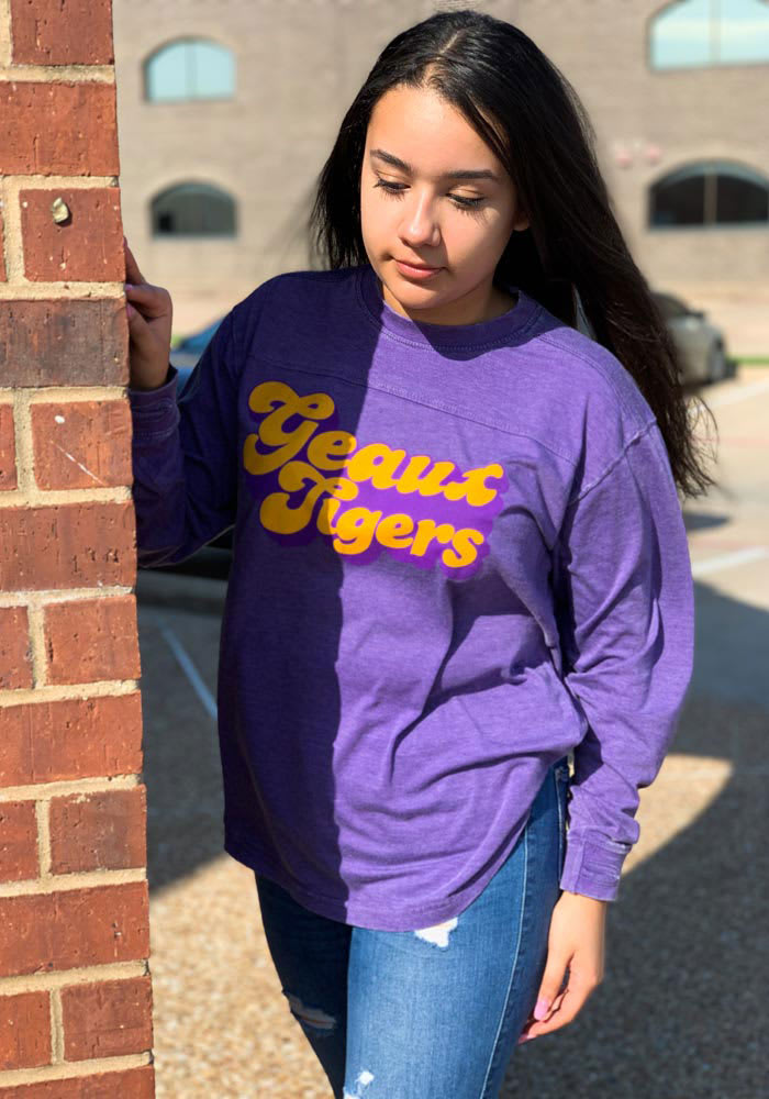 LSU Tigers Purple Vintage Long Sleeve LS Tee