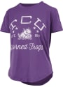 TCU Horned Frogs Womens Rounded Bottom Jade T-Shirt - Purple