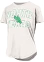 North Texas Mean Green Womens Rounded Bottom Maxine T-Shirt - White
