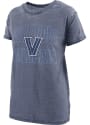 Villanova Wildcats Womens Burnout Maxine T-Shirt - Navy Blue