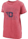 Dayton Flyers Womens Burnout Maxine T-Shirt - Red