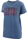Dayton Flyers Womens Burnout Everest T-Shirt - Navy Blue