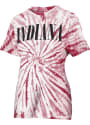 Indiana Hoosiers Womens Tie Dye Showtime T-Shirt - Crimson